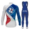 Combinaison Cycliste M/L + Collant à Bretelles 2017 FDJ Femme N001